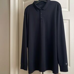Nike Dri- Fit golf shirt in black, size extra large